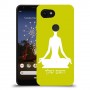 יוגה כיסוי מגן קשיח בעיצוב אישי עם השם שלך ל Google Pixel 3a XL יחידה אחת סקרין מובייל