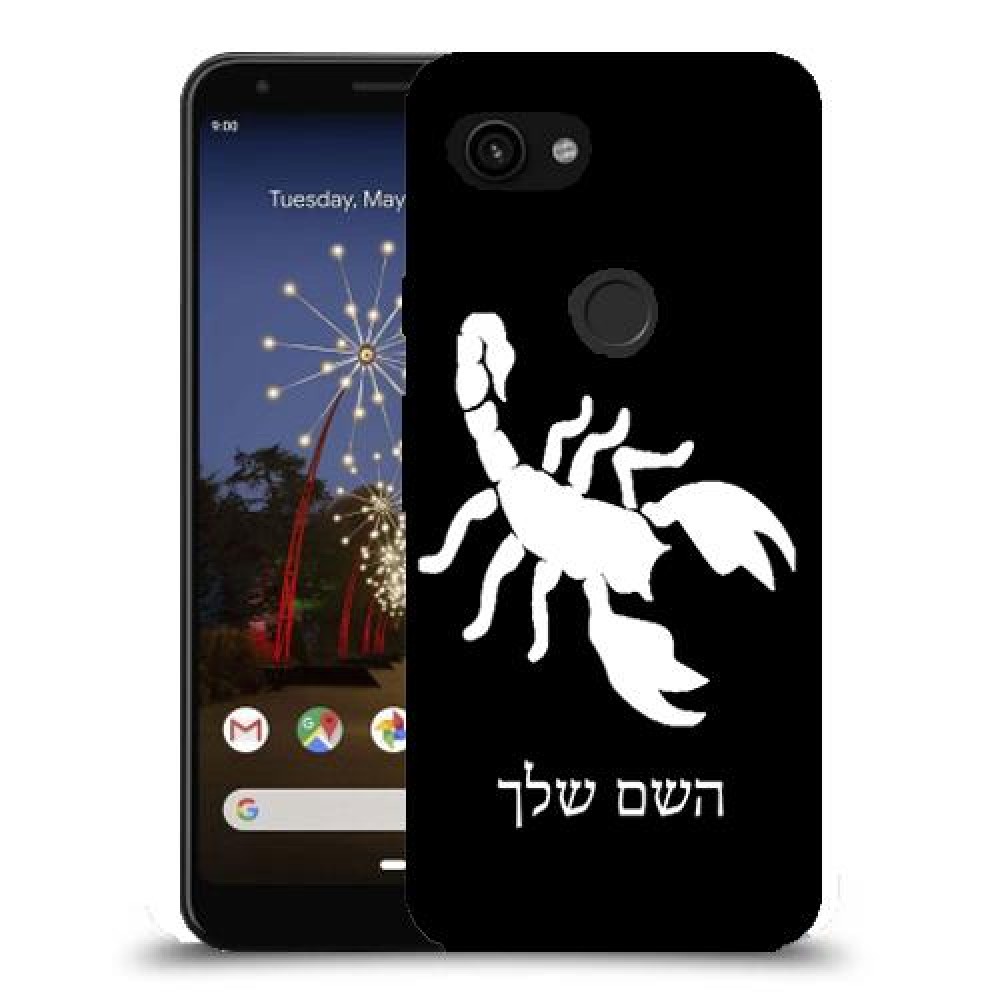 עקרב כיסוי מגן קשיח בעיצוב אישי עם השם שלך ל Google Pixel 3a יחידה אחת סקרין מובייל