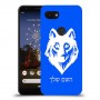זאב כיסוי מגן קשיח בעיצוב אישי עם השם שלך ל Google Pixel 3a יחידה אחת סקרין מובייל