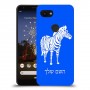 זברה כיסוי מגן קשיח בעיצוב אישי עם השם שלך ל Google Pixel 3a יחידה אחת סקרין מובייל