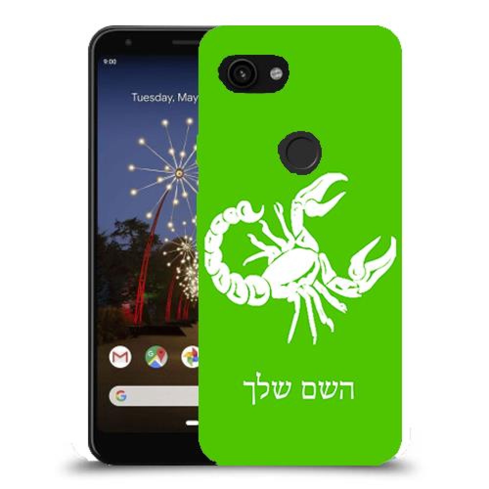 עקרב כיסוי מגן קשיח בעיצוב אישי עם השם שלך ל Google Pixel 3a יחידה אחת סקרין מובייל