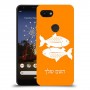 דגים כיסוי מגן קשיח בעיצוב אישי עם השם שלך ל Google Pixel 3a יחידה אחת סקרין מובייל