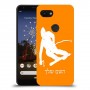 סקִי כיסוי מגן קשיח בעיצוב אישי עם השם שלך ל Google Pixel 3a יחידה אחת סקרין מובייל