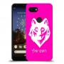 זאב כיסוי מגן קשיח בעיצוב אישי עם השם שלך ל Google Pixel 3a יחידה אחת סקרין מובייל