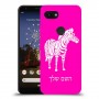 זברה כיסוי מגן קשיח בעיצוב אישי עם השם שלך ל Google Pixel 3a יחידה אחת סקרין מובייל