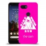 טריאתלון כיסוי מגן קשיח בעיצוב אישי עם השם שלך ל Google Pixel 3a יחידה אחת סקרין מובייל