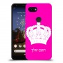 כתר מלכותי כיסוי מגן קשיח בעיצוב אישי עם השם שלך ל Google Pixel 3a יחידה אחת סקרין מובייל