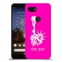 פסל החירות כיסוי מגן קשיח בעיצוב אישי עם השם שלך ל Google Pixel 3a יחידה אחת סקרין מובייל