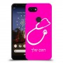 רופא סטטוסקופ כיסוי מגן קשיח בעיצוב אישי עם השם שלך ל Google Pixel 3a יחידה אחת סקרין מובייל