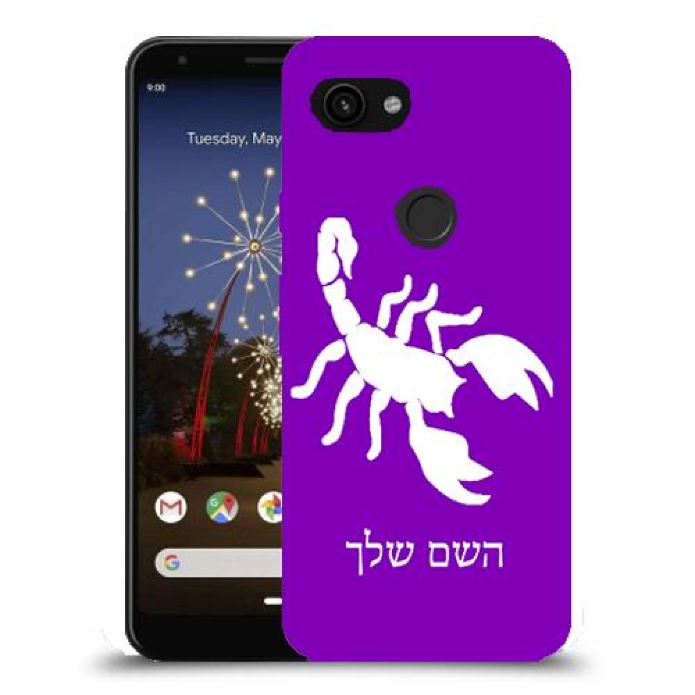עקרב כיסוי מגן קשיח בעיצוב אישי עם השם שלך ל Google Pixel 3a יחידה אחת סקרין מובייל