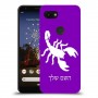 עקרב כיסוי מגן קשיח בעיצוב אישי עם השם שלך ל Google Pixel 3a יחידה אחת סקרין מובייל