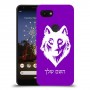 זאב כיסוי מגן קשיח בעיצוב אישי עם השם שלך ל Google Pixel 3a יחידה אחת סקרין מובייל