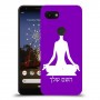 יוגה כיסוי מגן קשיח בעיצוב אישי עם השם שלך ל Google Pixel 3a יחידה אחת סקרין מובייל