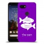 דגים כיסוי מגן קשיח בעיצוב אישי עם השם שלך ל Google Pixel 3a יחידה אחת סקרין מובייל