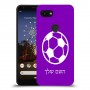 כדורגל - כדור כיסוי מגן קשיח בעיצוב אישי עם השם שלך ל Google Pixel 3a יחידה אחת סקרין מובייל