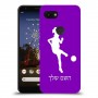 כדורגל - אישה כיסוי מגן קשיח בעיצוב אישי עם השם שלך ל Google Pixel 3a יחידה אחת סקרין מובייל