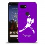 שחקן טניס כיסוי מגן קשיח בעיצוב אישי עם השם שלך ל Google Pixel 3a יחידה אחת סקרין מובייל