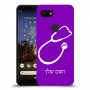 רופא סטטוסקופ כיסוי מגן קשיח בעיצוב אישי עם השם שלך ל Google Pixel 3a יחידה אחת סקרין מובייל