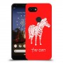 זברה כיסוי מגן קשיח בעיצוב אישי עם השם שלך ל Google Pixel 3a יחידה אחת סקרין מובייל