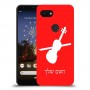 כינור כיסוי מגן קשיח בעיצוב אישי עם השם שלך ל Google Pixel 3a יחידה אחת סקרין מובייל