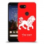 אריה כיסוי מגן קשיח בעיצוב אישי עם השם שלך ל Google Pixel 3a יחידה אחת סקרין מובייל