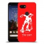 ילד סקייטבורד כיסוי מגן קשיח בעיצוב אישי עם השם שלך ל Google Pixel 3a יחידה אחת סקרין מובייל