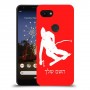 סקִי כיסוי מגן קשיח בעיצוב אישי עם השם שלך ל Google Pixel 3a יחידה אחת סקרין מובייל