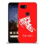 אופנוע שלג כיסוי מגן קשיח בעיצוב אישי עם השם שלך ל Google Pixel 3a יחידה אחת סקרין מובייל
