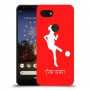 כדורגל - אישה כיסוי מגן קשיח בעיצוב אישי עם השם שלך ל Google Pixel 3a יחידה אחת סקרין מובייל