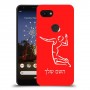 שחקן כדורעף כיסוי מגן קשיח בעיצוב אישי עם השם שלך ל Google Pixel 3a יחידה אחת סקרין מובייל
