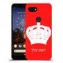 כתר מלכותי כיסוי מגן קשיח בעיצוב אישי עם השם שלך ל Google Pixel 3a יחידה אחת סקרין מובייל