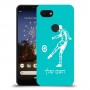 שחקן כדורגל כיסוי מגן קשיח בעיצוב אישי עם השם שלך ל Google Pixel 3a יחידה אחת סקרין מובייל