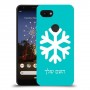שלג כיסוי מגן קשיח בעיצוב אישי עם השם שלך ל Google Pixel 3a יחידה אחת סקרין מובייל