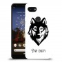 זאב כיסוי מגן קשיח בעיצוב אישי עם השם שלך ל Google Pixel 3a יחידה אחת סקרין מובייל
