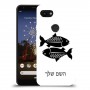 דגים כיסוי מגן קשיח בעיצוב אישי עם השם שלך ל Google Pixel 3a יחידה אחת סקרין מובייל