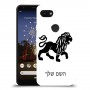 אריה כיסוי מגן קשיח בעיצוב אישי עם השם שלך ל Google Pixel 3a יחידה אחת סקרין מובייל