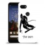 סקִי כיסוי מגן קשיח בעיצוב אישי עם השם שלך ל Google Pixel 3a יחידה אחת סקרין מובייל