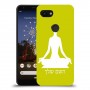 יוגה כיסוי מגן קשיח בעיצוב אישי עם השם שלך ל Google Pixel 3a יחידה אחת סקרין מובייל
