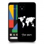מפת העולם כיסוי מגן קשיח בעיצוב אישי עם השם שלך ל Google Pixel 4 XL יחידה אחת סקרין מובייל