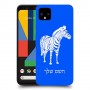 זברה כיסוי מגן קשיח בעיצוב אישי עם השם שלך ל Google Pixel 4 XL יחידה אחת סקרין מובייל