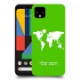 מפת העולם כיסוי מגן קשיח בעיצוב אישי עם השם שלך ל Google Pixel 4 XL יחידה אחת סקרין מובייל