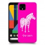 זברה כיסוי מגן קשיח בעיצוב אישי עם השם שלך ל Google Pixel 4 XL יחידה אחת סקרין מובייל