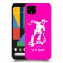 ילד סקייטבורד כיסוי מגן קשיח בעיצוב אישי עם השם שלך ל Google Pixel 4 XL יחידה אחת סקרין מובייל