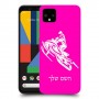 אופנוע שלג כיסוי מגן קשיח בעיצוב אישי עם השם שלך ל Google Pixel 4 XL יחידה אחת סקרין מובייל