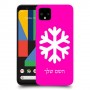 שלג כיסוי מגן קשיח בעיצוב אישי עם השם שלך ל Google Pixel 4 XL יחידה אחת סקרין מובייל