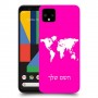 מפת העולם כיסוי מגן קשיח בעיצוב אישי עם השם שלך ל Google Pixel 4 XL יחידה אחת סקרין מובייל