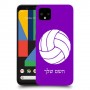 כדורעף - כדור כיסוי מגן קשיח בעיצוב אישי עם השם שלך ל Google Pixel 4 XL יחידה אחת סקרין מובייל