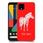 זברה כיסוי מגן קשיח בעיצוב אישי עם השם שלך ל Google Pixel 4 XL יחידה אחת סקרין מובייל