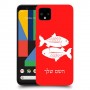 דגים כיסוי מגן קשיח בעיצוב אישי עם השם שלך ל Google Pixel 4 XL יחידה אחת סקרין מובייל