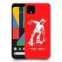 ילד סקייטבורד כיסוי מגן קשיח בעיצוב אישי עם השם שלך ל Google Pixel 4 XL יחידה אחת סקרין מובייל